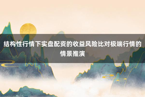 结构性行情下实盘配资的收益风险比对极端行情的情景推演