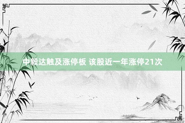 中毅达触及涨停板 该股近一年涨停21次