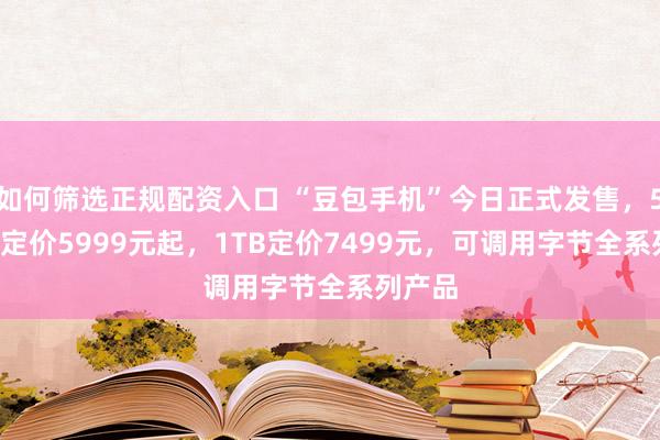 如何筛选正规配资入口 “豆包手机”今日正式发售，512GB定价5999元起，1TB定价7499元，可调用字节全系列产品