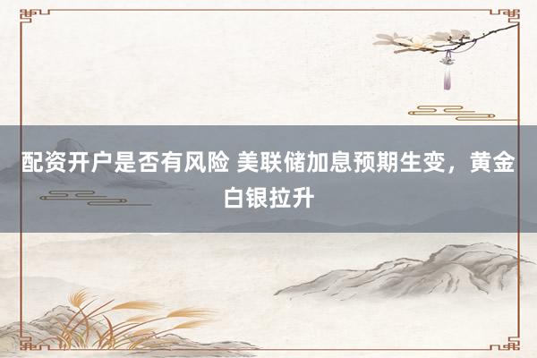 配资开户是否有风险 美联储加息预期生变，黄金白银拉升